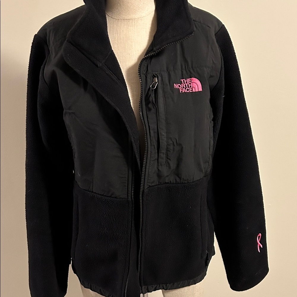 The North Face Black Jacket limited edition breast cancer Denali